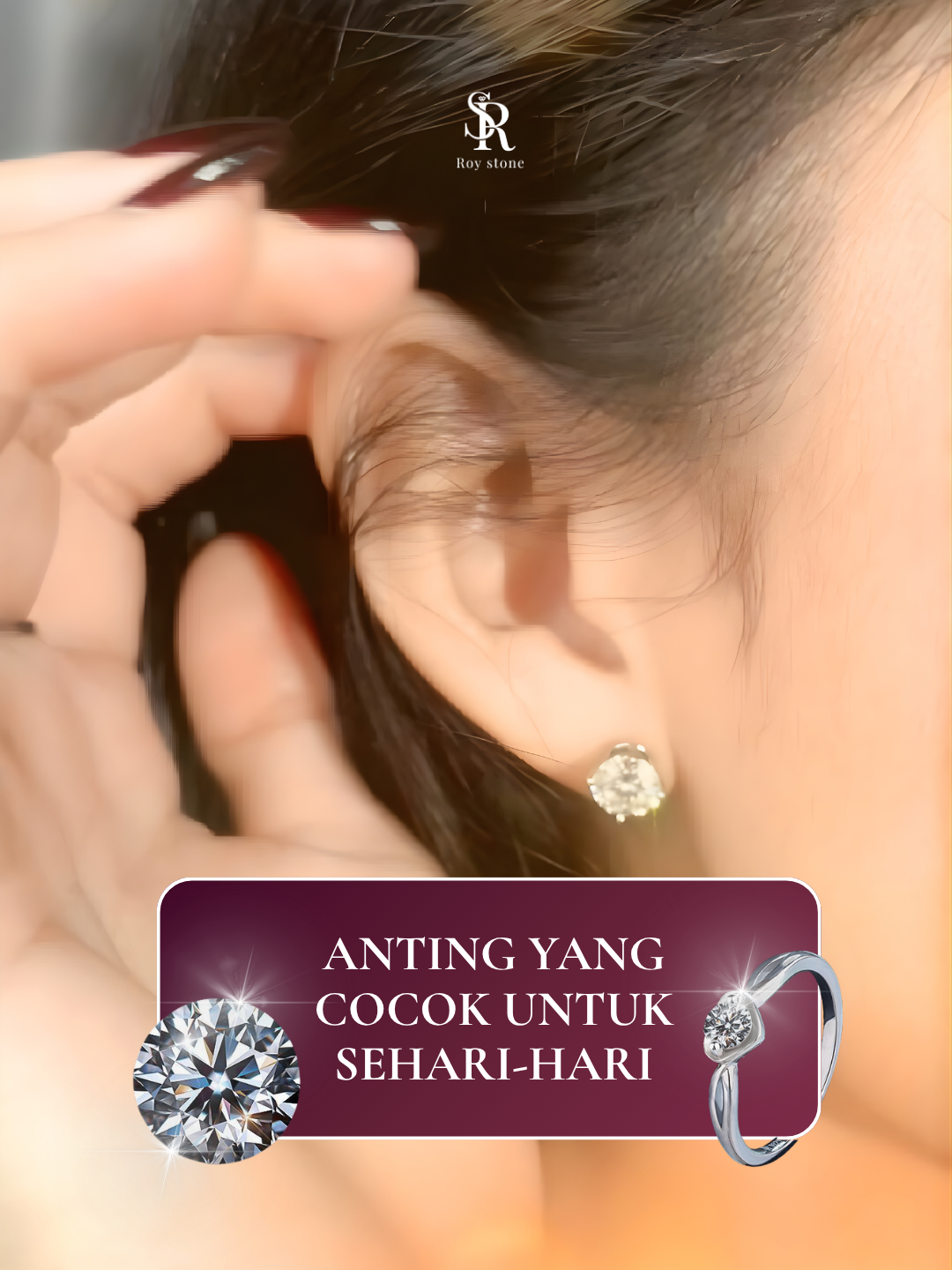 Anting yang cocok buat sehari-hari✨ Anting yang premium dengan model yang simple💎 menggunakan batu moissanite premium dan terjamin. sudah di lengkapi garansi dan pastinya aman. Yuk join livenya sekarang🤩 #moissanite #roystonestore #perhiasan #jewelry #hadiah #anting #earring
