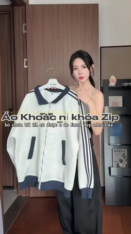 áo khoác nỉ form rộng vib Hàn #aokhoac #thoitrang #xuhuong #OOTD #viralvideo 