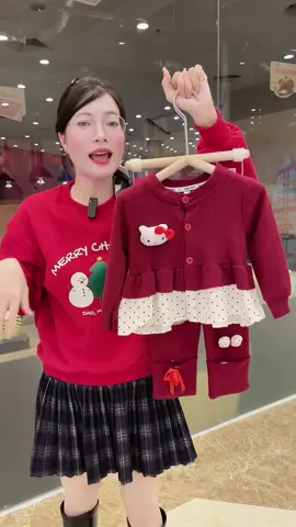 Set áo babydoll mix quần legging bé gái mặc giáng sinh  #chebo_review #bogiangsinhchobe #setgiangsinh #quanaogiangsinh #noel2025