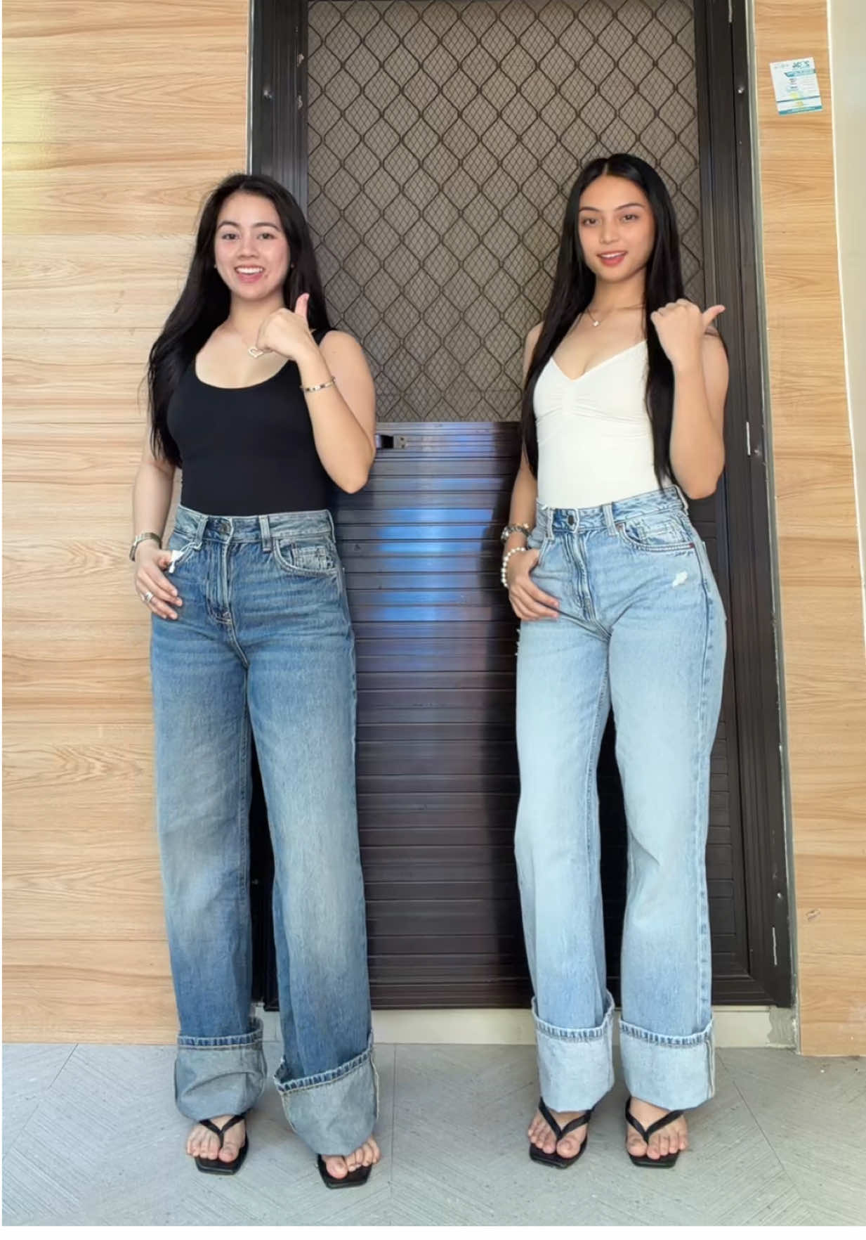 Perfect pang ootd ang wide-straight jeans na ‘to! Ganda ng fitting 🫶🏻 #wideleg #widelegpants #widelegjeans #widelegpantsoutfit 