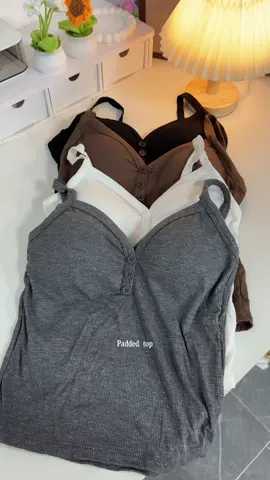 beautiful padded top#fly #tiktokshop #top #paddedtop #camisole 