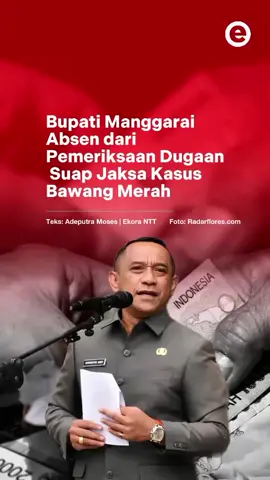 Bupati Nabit diperiksa oleh Asisten Pengawasan Kejati NTT, Tasik Pallulungan selama dua jam dari 16.00 hingga 18.00 Wita. Pemeriksaan itu berhubungan dengan dugaan skandal suap jaksa dalam kasus pengadaan benih bawang merah.