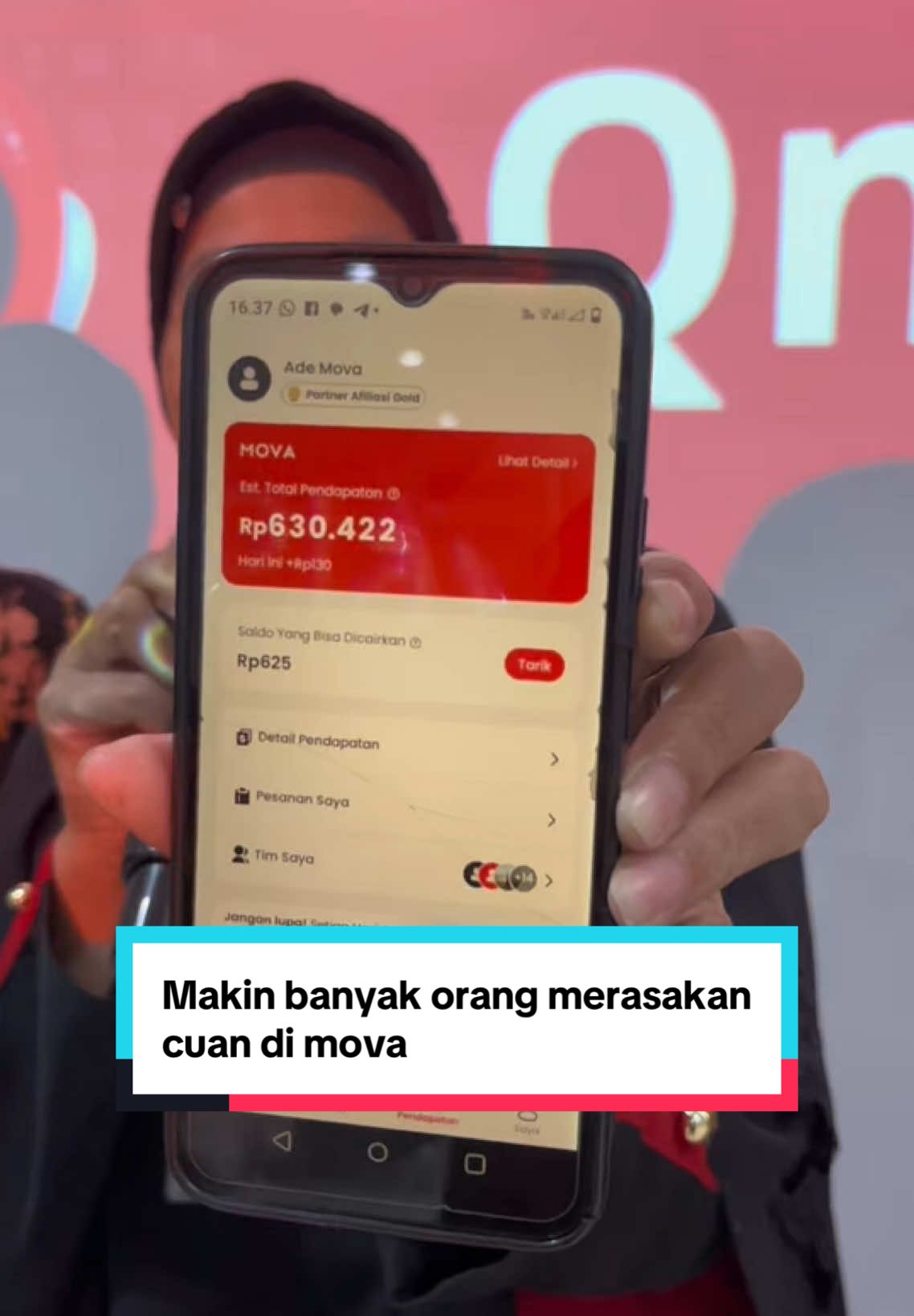 Makin banyak orang cuan di mova ‼️segera daftar GRATIS. #mova #movacashback 