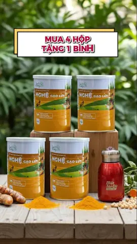 Combo mua 4 NGHỆ GẠO LỨT tặng 1 BÌNH GIỮ NHIỆT ngay trong giỏ hàng 🍃#thuanchayvn #nghegaolut #tinhbotnghenguyenchat #tinhbotnghenguyenchat #traonguocdaday 