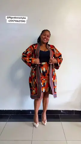 This ankara and asaoke combo tells a beautiful story!Absolutely Beautiful  For inquiries kindly whatsapp +254710627590 we are located at Donholm Nairobi Kenya near Jacaranda roundabout. 