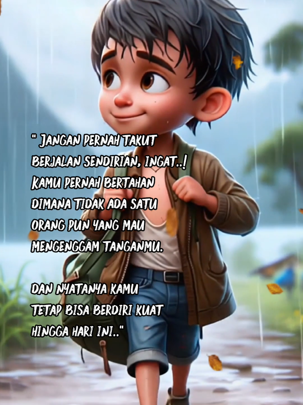 Jangan pernah takut berjalan sendirian #sendiri 