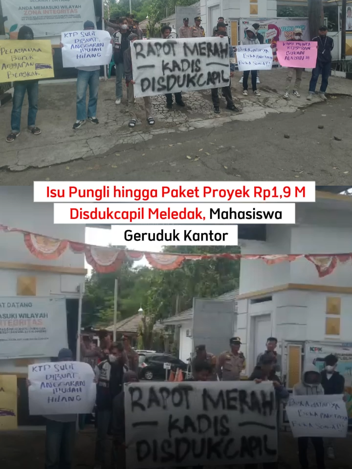 Isu Pungli hingga Paket Proyek Rp1,9 M Disdukcapil Meledak, Mahasiswa Geruduk Kantor. Dugaan ketidaktransparanan dalam pelaksanaan tender dan pengelolaan anggaran di Dinas Kependudukan dan Pencatatan Sipil Kabupaten Cianjur kembali mencuat. Sejumlah mahasiswa yang tergabung dalam Front Aksi Mahasiswa menyoroti adanya “paket fantastis” bernilai besar yang dinilai janggal dan minim informasi.