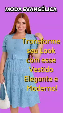 Vestido Feminino Evangélico Saia Três Marias #vestido #vestidofeminino #vestidoevangelico #vestido3marias #shopee 