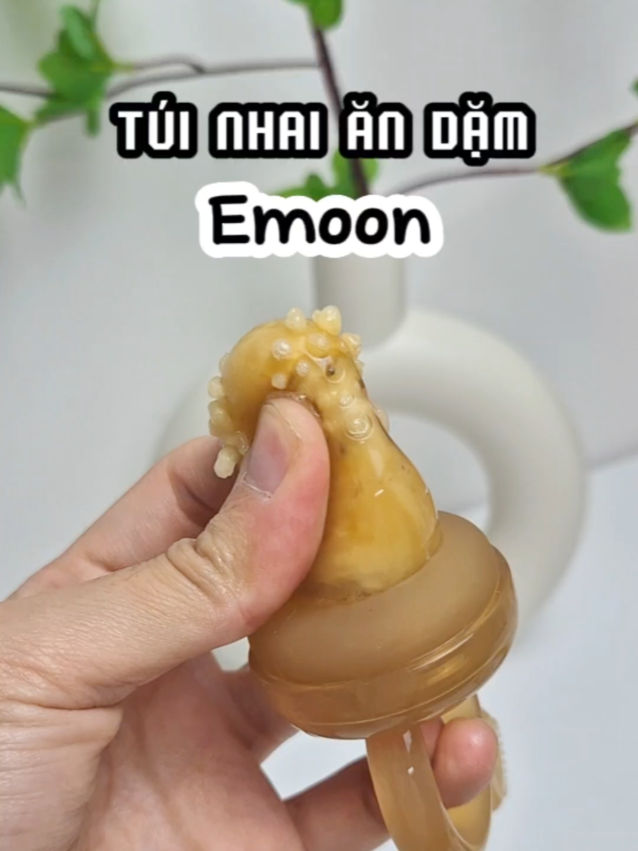 Túi nhai ăn dặm Emoon cho bé #tuinhaiandam #tuinhaiantraicay #lamme #andam #andamblw 