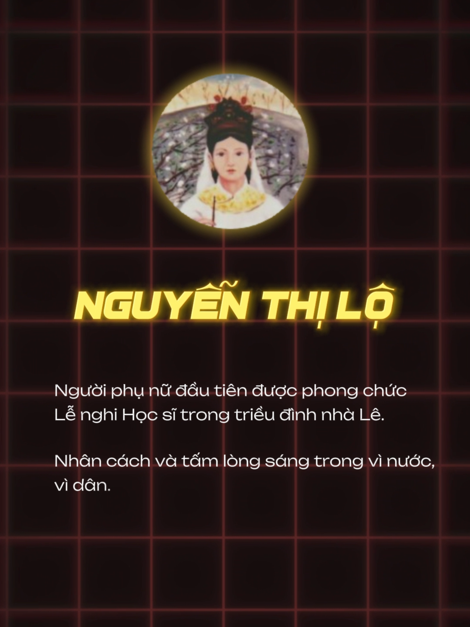 💐 SERIES CHÀO MỪNG 20/11 - Những người thầy Lịch sử Ngày 20/11 ta nhớ đến những người thầy. Và trong số ấy, có một người phụ nữ đã vượt lên định kiến thời phong kiến, dùng tri thức để khẳng định giá trị của mình, đó là Nguyễn Thị Lộ, người nữ nhà giáo đầu tiên của dân tộc 🇻🇳 #quocsuquan #qandastudy #lichsuvietnam #xh #nguyenthilo