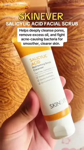 Acne-prone at oily skin? Time to deep cleanse! Try SKINEVER Salicylic Acid Facial Scrub Cleanser — removes dirt, excess oil, and dead skin while unclogging pores. Helps reduce breakouts and leaves your skin smoother, clearer, and fresh all day. 👉 Add to cart na habang may sale! skinever salicylic acid facial scrub Philippines, acne facial cleanser PH, exfoliating cleanser for oily skin, salicylic acid skincare, clear skin essentials #SkineverPH #SalicylicAcid #FacialScrubPH #ClearSkinJourney #