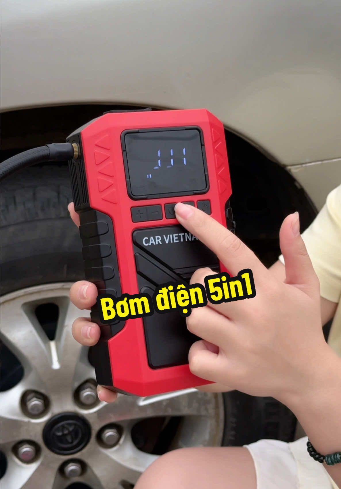 Bơm lốp kích bình 5in1 Car Việt Nam #xuhuong #carvietnam #bomdiendanang #bomlopkichbinh #bomlopkichbinhoto 