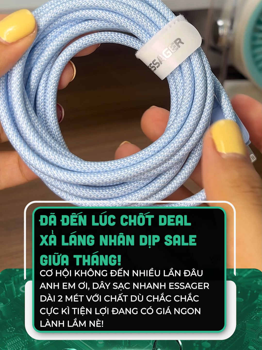 Chốt liền kẻo lỡ #clmedia #Tech #congnghe #cltech #tiktokshop #tiktoktech #tiktokviral #sacdienthoaiiphone #capsac #essager