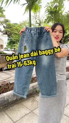 Quần jean dài baggy bé trai 15-63kg #thoitrangtreem #quanjean #quanjeanbetrai #xuhuong #hottrend 