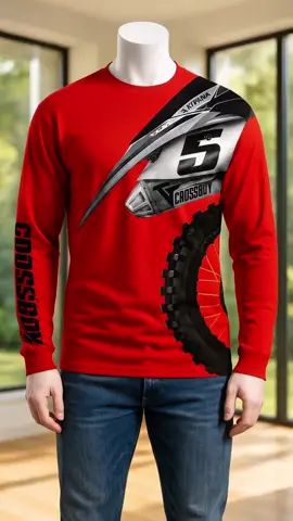 Baju Oblong Lengan Panjang Pria Crossboy Sablon Platisol Keren crew neck Combed Kaos Katun Lembut Tebal Distro Putih