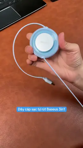 Dây cáp sạc 🔋 tự rút mới #baseus #daycapsac #capsactudongngat 