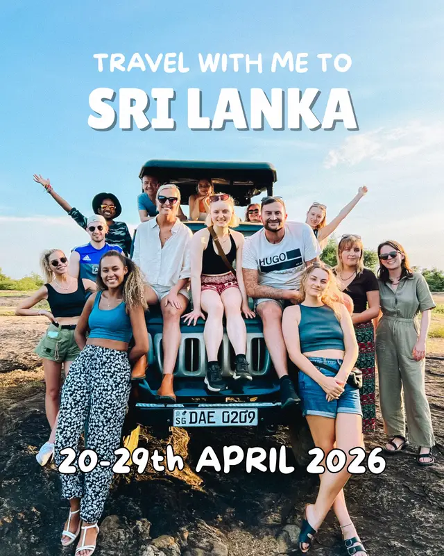 I’m currently on a backpacking trip around the world where I’ll be finishing my trip in Sri Lanka, and I’d love to end this adventure on a group trip with some of you! ❤️ I’m hosting this trip in collaboration with @TruTravels who have created an incredible itinerary 🤩 (I’ve been on 2 Trutravels trips before (as a paid customer) and LOVED them!!) Trip dates🗓️ 20-29th April 2026 Price 💰 £995 per person  This trip is absolutely jam packed and is the perfect way for you to see as much of Sri Lanka as possible, whilst using minimal annual leave!  Some highlights include:  🌄Climbing sigiriya rock  🍴Traditional meal with a local farming village 🥘Visit to a local cooking school  🚂Train from Nuwara Eliya to Ella 🛤️Nine arch bridge  🏞️Little Adams peak 🐘Elephant safari  🏰Galle Fort  & more!! If you’re interested in joining, click the link in my bio for more information 🔗 AD•group trip #srilanka #travel #grouptrip #solotravel 