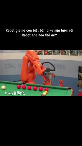 Robot giờ nó bắn cả bida rồi #robotcongnghiep #xh #tudonghoa 