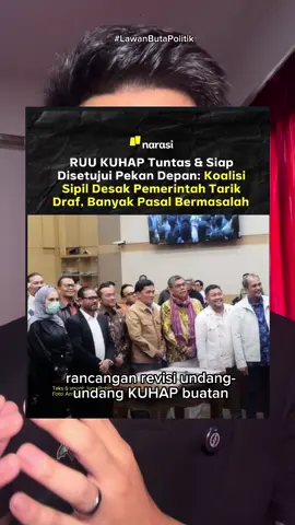 12 massa aksi meninggal yang kita dapat reformasi Polri? Bukan. Yang kita dapat justru hukum yang membuat kita dapat ditangkap tanpa alasan yang jelas. Disadap tanpa pengawasan. Diblokir secara subjektif. Diperas dan dijebak. Serta masih banyak lagi Atensinya kawan kawan semua! Jangan sampai kita menyesal! #tolakruukuhap #semuabisakena 