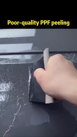 Poor-quality PPF peeling.#car #Ppf