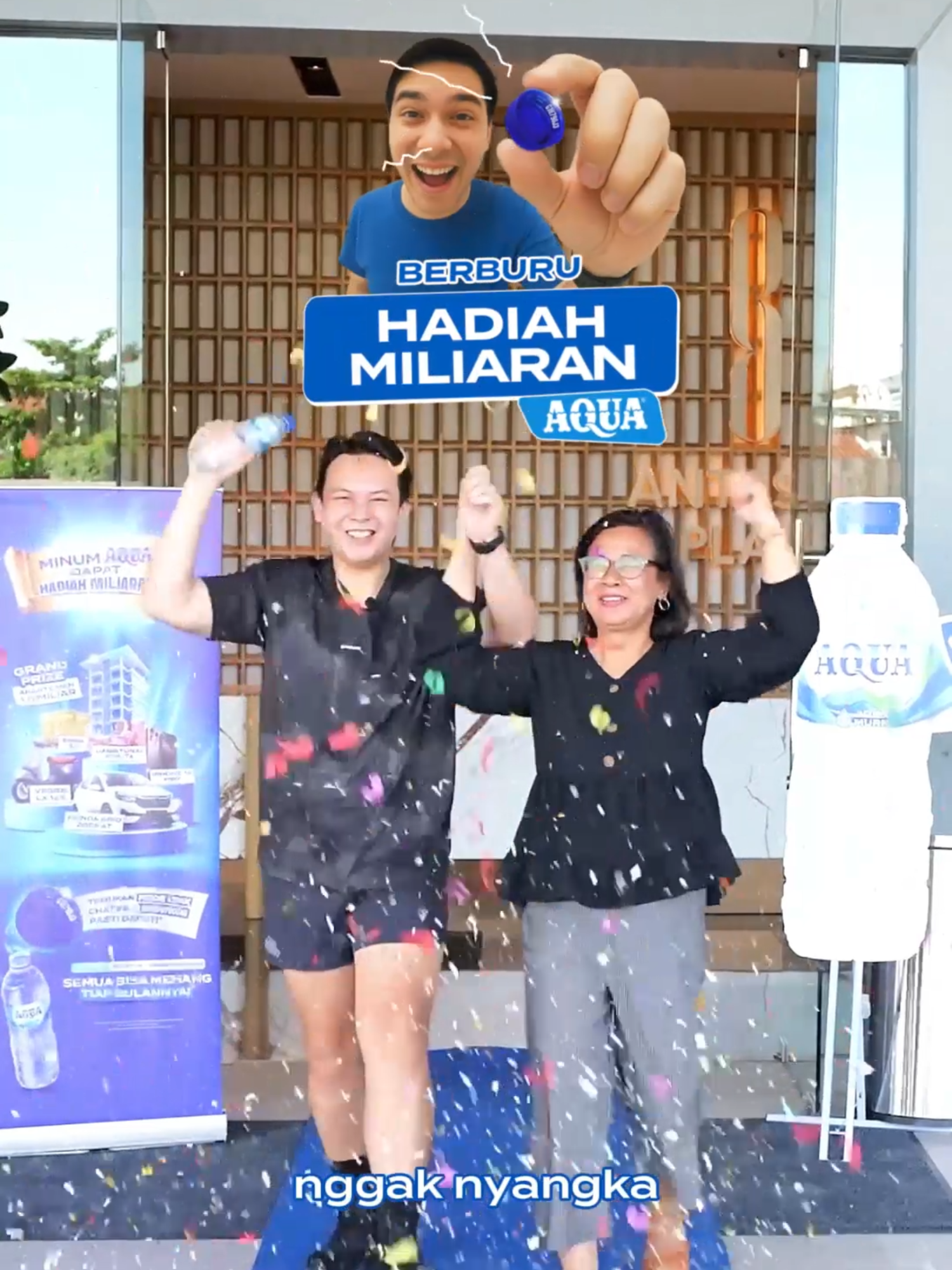 Gak nyangka... beli AQUA bisa dapet apartemen beneran 😭💙 Inilah momen bahagia Mas Christian pemenang Grand Prize AQUA Hadiah Miliaran!