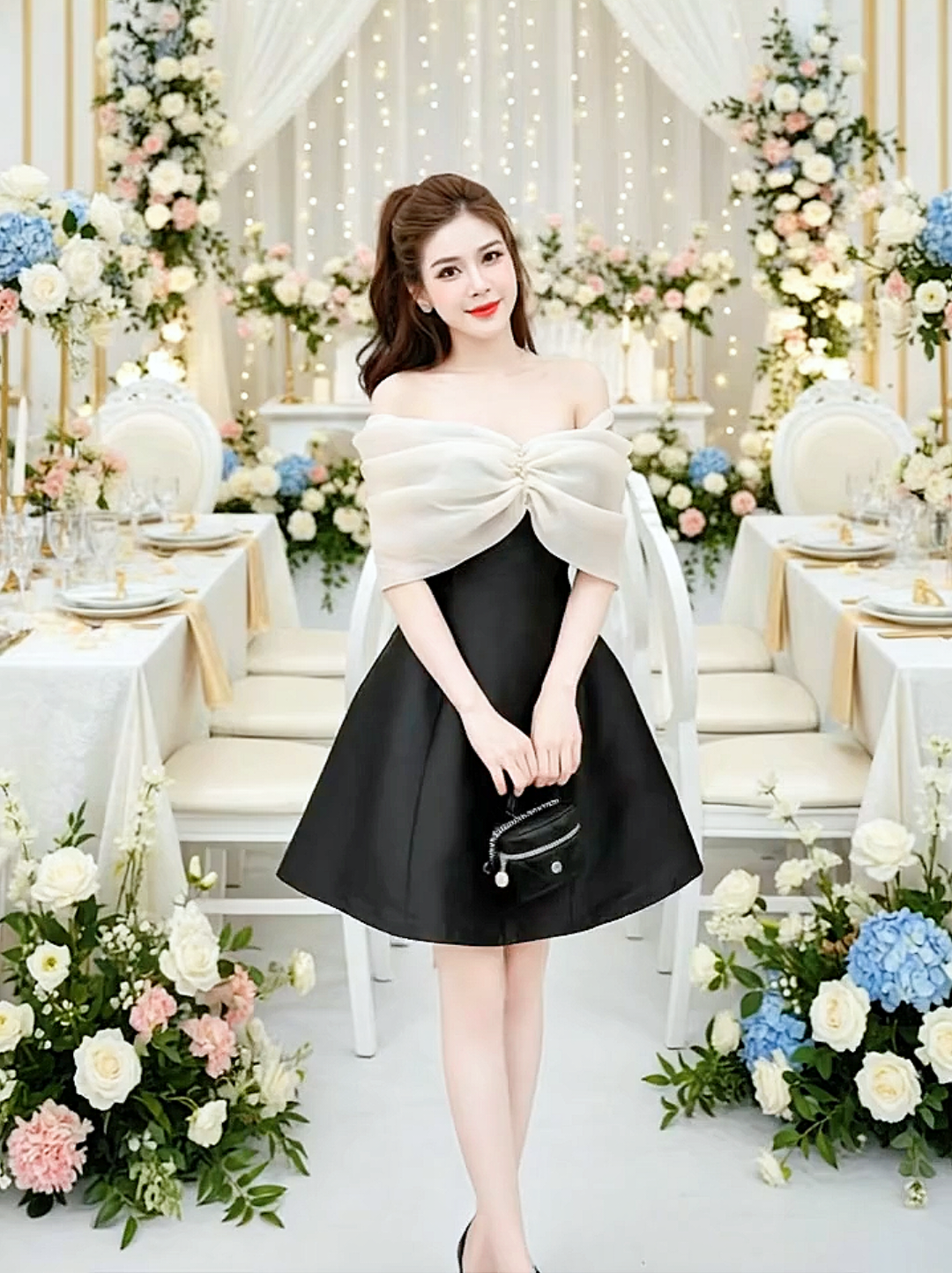 Chiếc váy làm mình tin rằng: sự dịu dàng cũng là một cách mạnh mẽ 🌸🕊️ #thoitrangnu #thoitrang #vaydutiecsangchanh #vaydutiec #xuhuongtiktok 