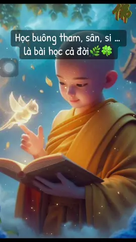 Học buông tham, sân, si … là bài học cả đời🌿🍀#loihayydep #phatphap #tinhthuc #tamtrang #phatphapnhiemmau 