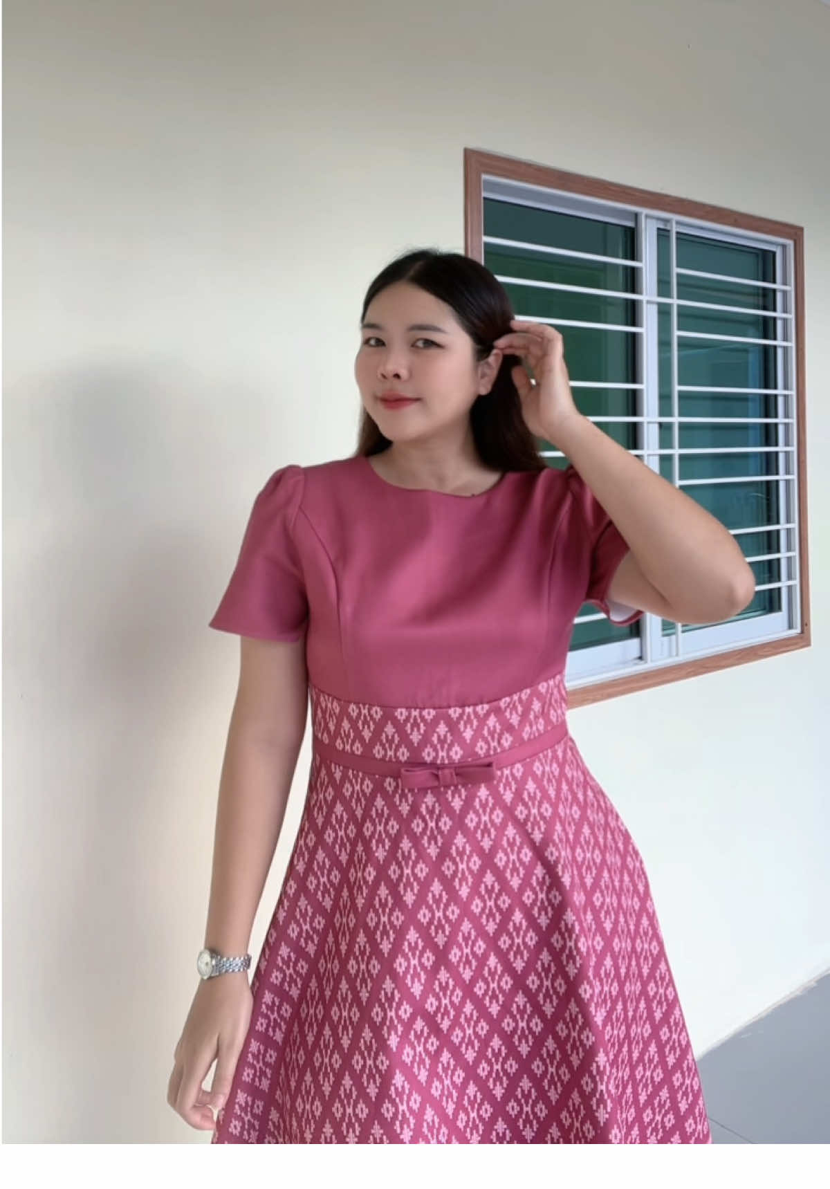 เดรสน่ารักมากกกก🎀💖🙏🏻#ครูหนิม #ครูอนุบาล #เดรสผ้าไทย #MOCCA‘s #75 