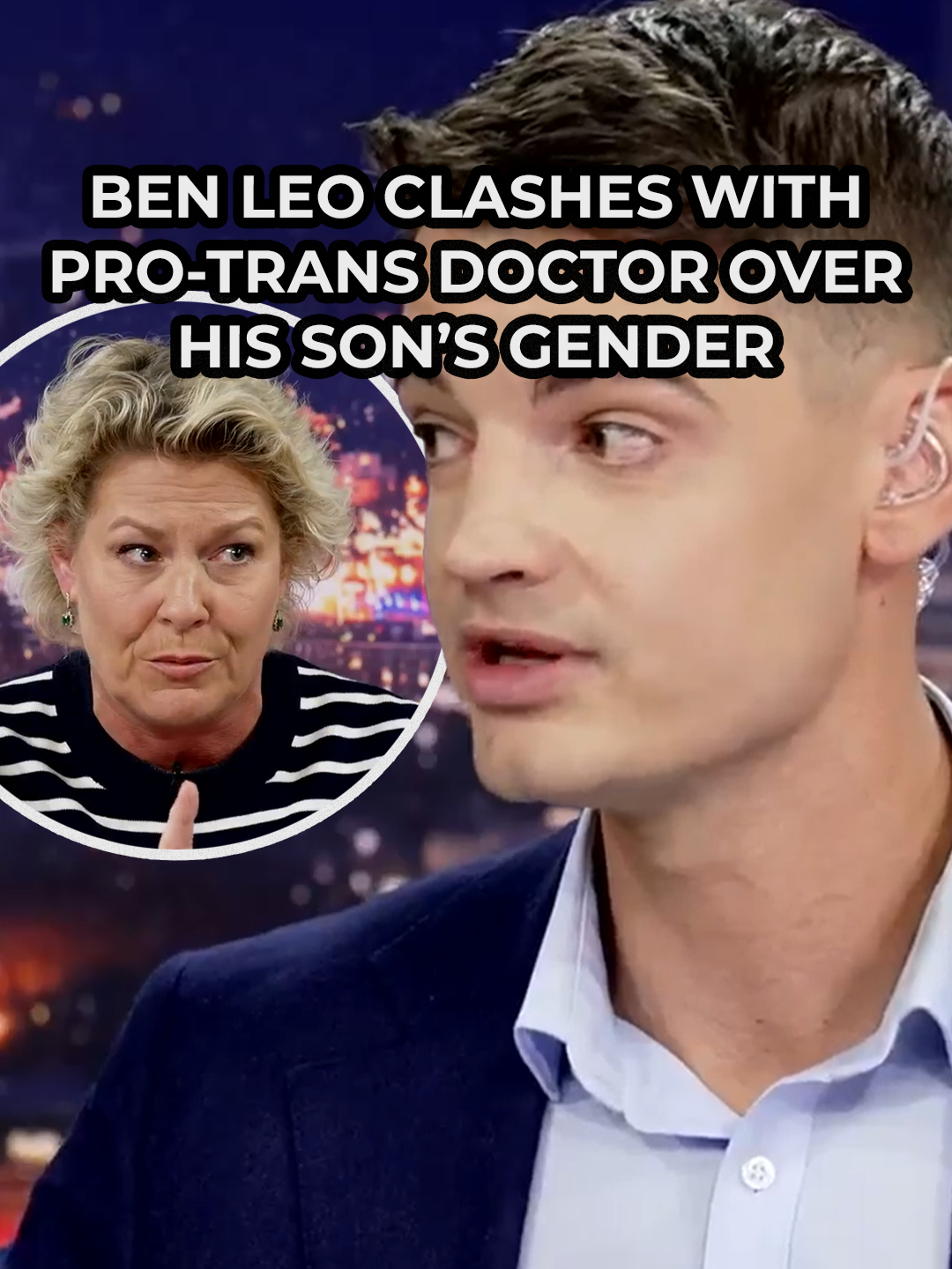 Ben Leo clashes with a pro-trans GP after she said the GB News host should have encouraged the idea of his two-year-old son becoming a girl. Dr Helen Webberley founded an online gender clinic with her husband in 2015. #Trans #Gender #Parent #BenLeo #GBNews