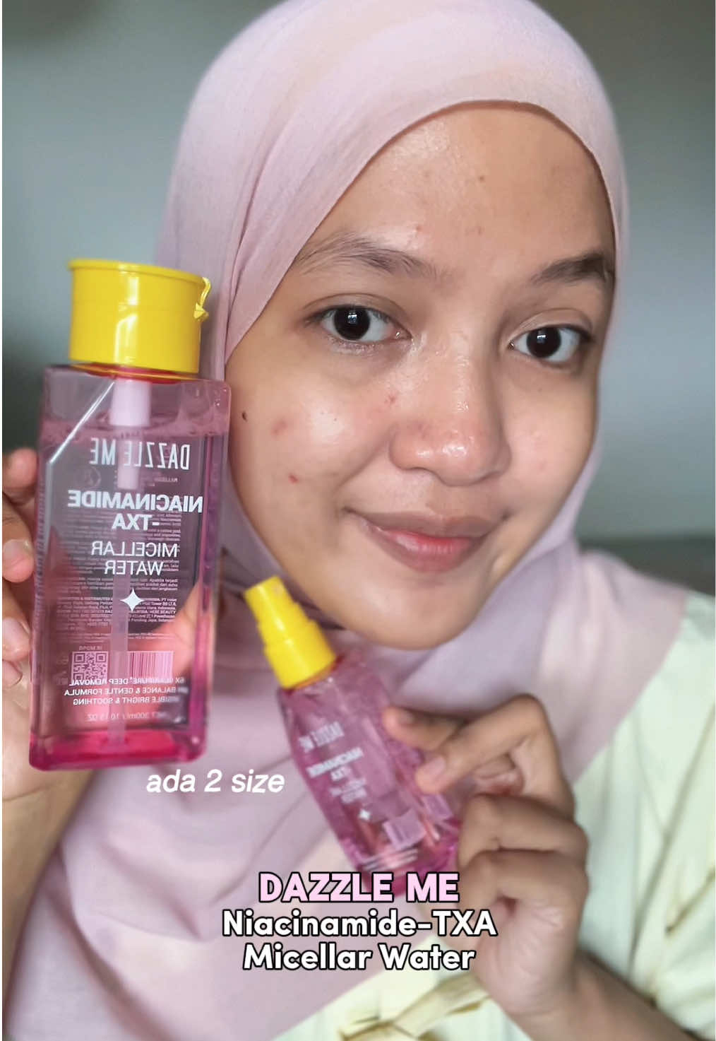 Makeup tebel langsung hilang 1x usap 💦✨ Lembut, bersih, dan bikin kulit keliatan fresh lagi 🤍 #micellarwaterdazzleme #micellarwater #pembersihwajah #YOUSkintintUpgraded #BreakoutDayReady   