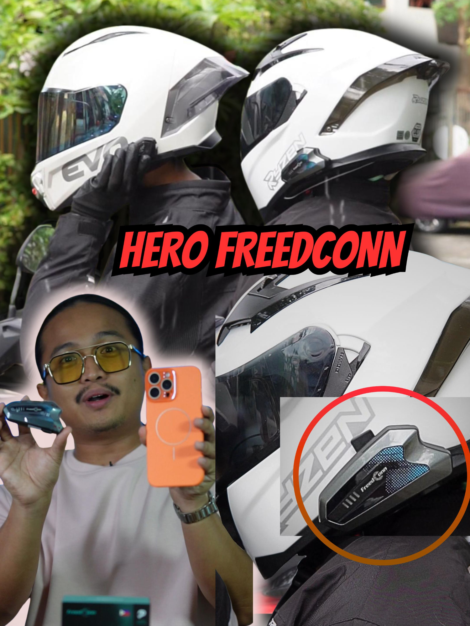 Ride smarter and safer! May Bluetooth intercom para klarong communication habang nasa biyahe. FreedConn HERO Helmet Intercom 🎧🏍️