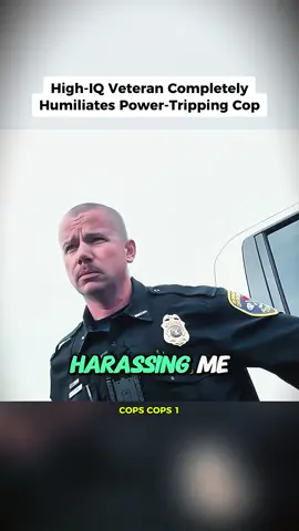 High-IQ Veteran Completely Humiliates Power-Tripping Cop #cops #copsoftiktok #copsontiktok #copstiktok #foryou 