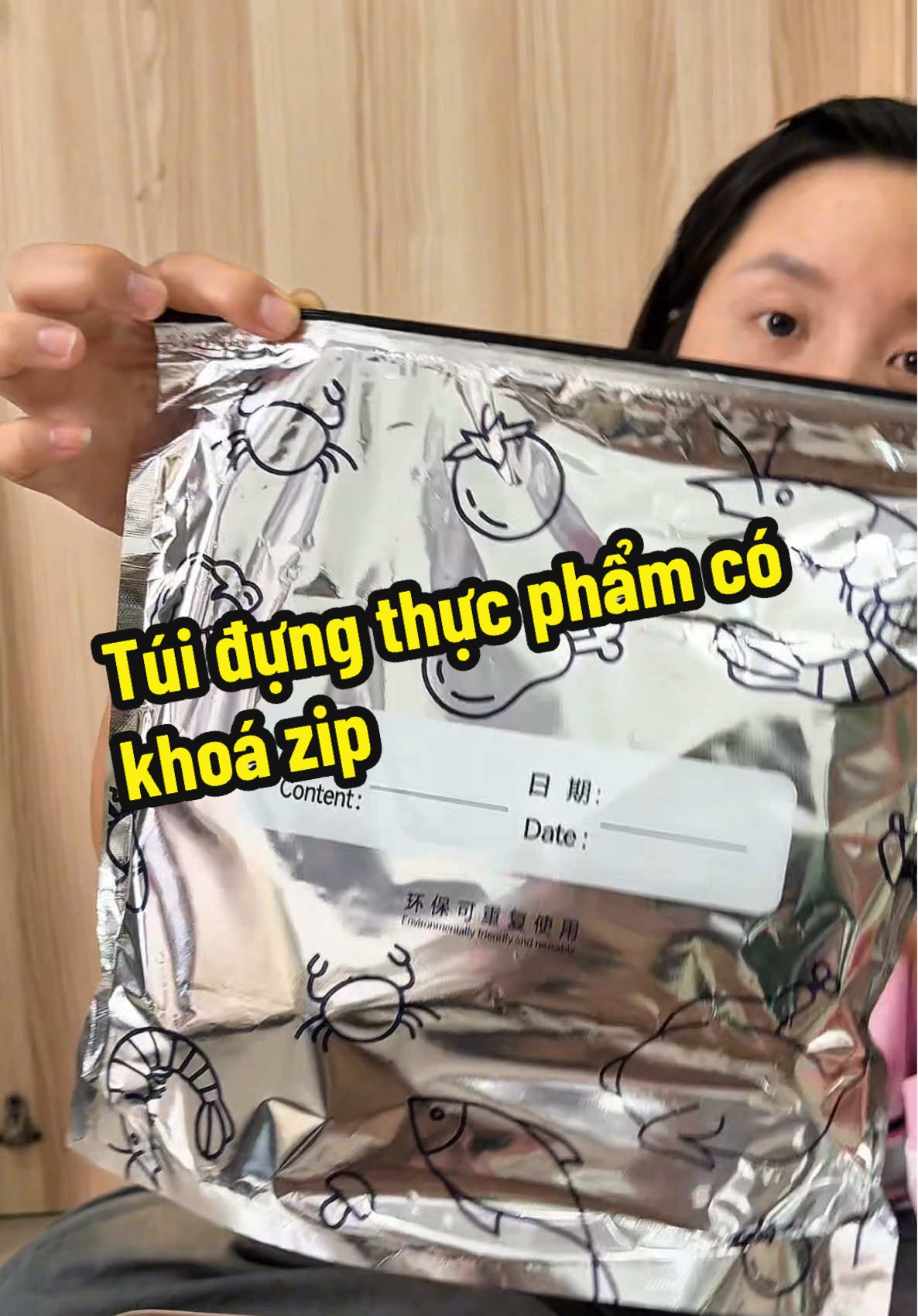 Túi đựng thực phẩm có khoá zip #tuidungthucpham #tuidungthucphamsong #nabeodaily 