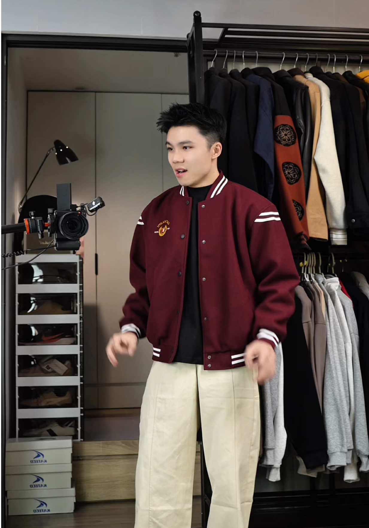 Áo Khoác Bomber Dạ Kép Catima Form Rộng Nam Nữ #thanhdongian #goclamdep #review #fyp 