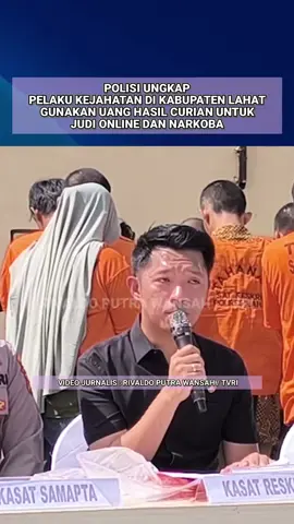 Menurut Kasat Reskrim Polres Lahat, pelaku kejahatan di Kabupaten Lahat gunakan uang curian untuk judi online dan Narkoba #valdotvri #jurnalis #journalist #news #worldnews 