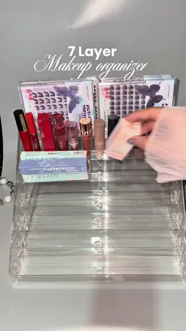 Organize my makeup with me 🌸🌷 #makeuporganizer #7layermakeuporganizer #makeuprack #makeup #organizing 