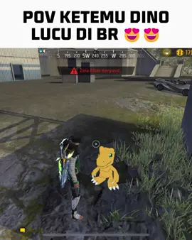 Siapa udah ketemu Agumon waktu main BR? 😍 #FreeFire #FreeFireMAX #MiminBooyahID #FF #FreeFirexDigimonAdventure