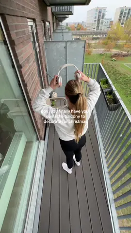Så fint det blev🥹😍 #balcony #interior #fyp #foryoupage #christmas 