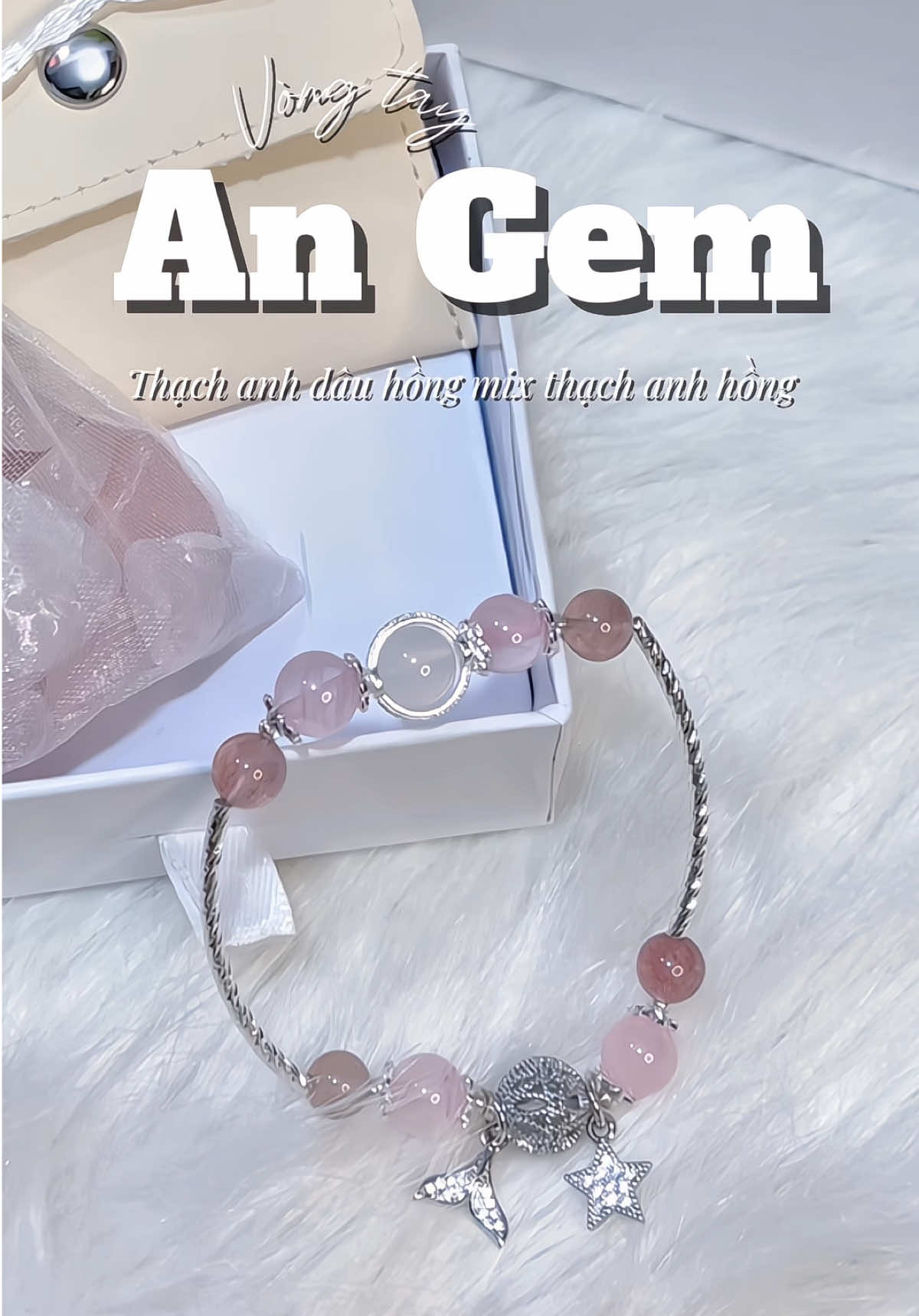 Vòng đẹp – đá thật – thiết kế tinh tế. Mà hơn nữa là được xem thần số học miễn phí nè🥰 #ANGEM #vongtaydatunhien #reviewvongtay #xemthansohoc #quatangchualanh  