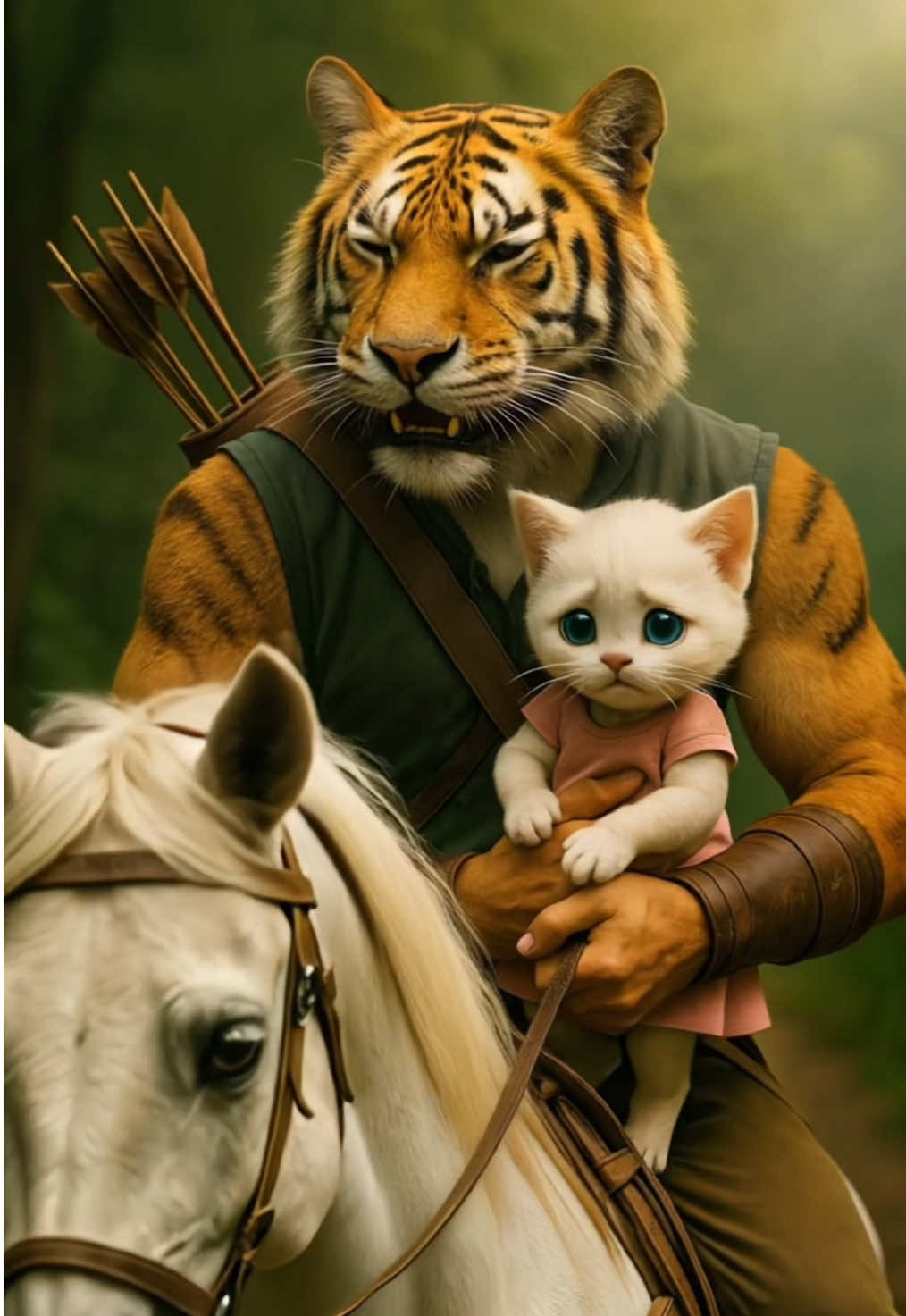 Parents Abandoned her ..💔 #catstory #catvideos #aicat #funnycat 