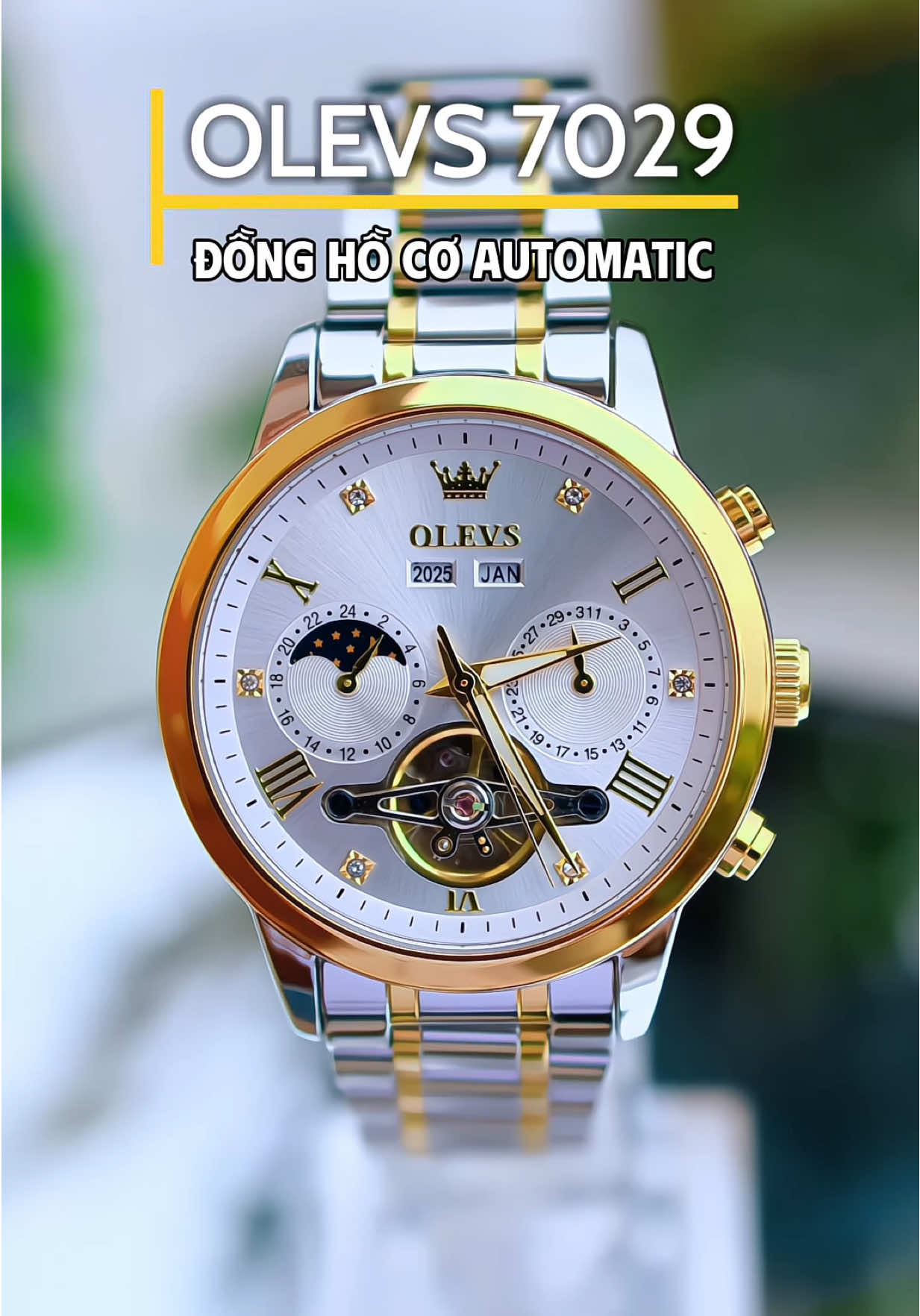 Đồng hồ cơ automatic OLEVS 7029 #dongho #donghonam #donghoco #olevs #olevswatch 
