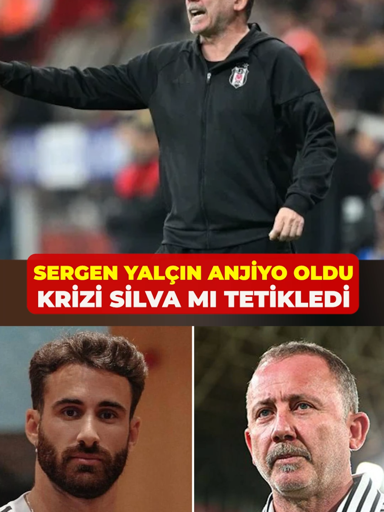 Beşiktaş teknik direktörü Sergen Yalçın bu sabah saatlerinde anjiyo oldu. Sergen Yalçın, futbolcu Rafa Silva ile yaşadığı gerilim nedeniyle Başkan Serdal Adalı ile birlikte basın toplantısı gerçekleştirmişti.