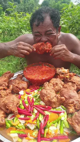 Yummy crispy chicken with chili sauce recipe #foodtiktok #yummy #crispy #chicken 