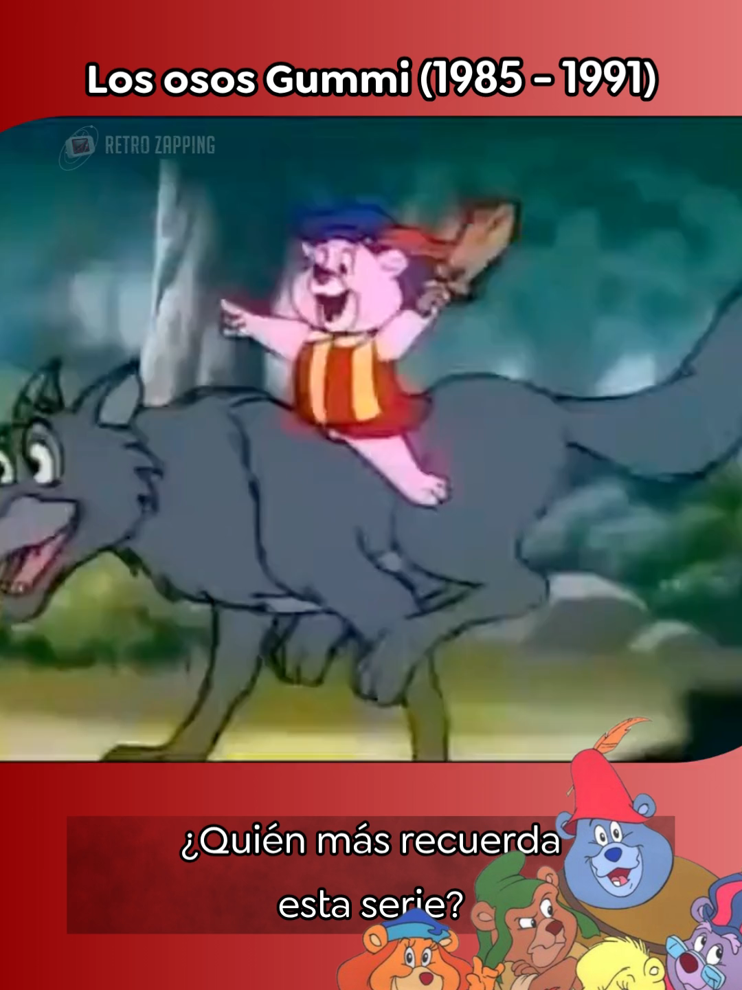 Los Osos Gummi (1985 - 1991) Mucho antes de Pokémon o Doraemon, las tardes de los 80 vibraban con Los Osos Gummi, una de las primeras grandes series de TV de Disney. Estos ositos de colores vivían en el bosque de Gummi Glen y tenían un jugo mágico de gummibayas que les permitía rebotar como pelotas de goma 😅 Los Osos Gummi sentaron las bases de las series animadas Disney en TV: personajes entrañables, fantasía, moraleja y mucha diversión. #retrodibujos #ososgummi #dibujosretro #tvretro #dibujosanimados #dibujosinfantiles #dibujosclasicos #disneyretro #televisionretro #tvdeantes #desbloqueandorecuerdos #recuerdosdesbloqueados🌻😘 #dibujosochenteros #retrotelevision #seriesanimadas #dibujosenlatv #dibujosantiguos #losososgummi
