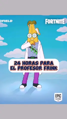 24 horas para conseguir al Profesor Frink en fortnite #shortsmaster #fortnite #pasedebatalla #thesimpsons #recompensa 