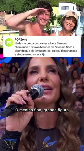 FOFOS! A Ivete Sangalo virando praticamente a figura materna do Shawn Mendes, chamando ele de “filho mais velho” e ainda guiando el pela Bahia foi o rolê mais aleatório do ano. No “Domingão”, Ivete ainda rasgou elogios pro Shawn e contou que ele ajudou nas tarefas domésticas de casa 😂❤️ #shawnmendes #mendesarmy #ivetesangalo 