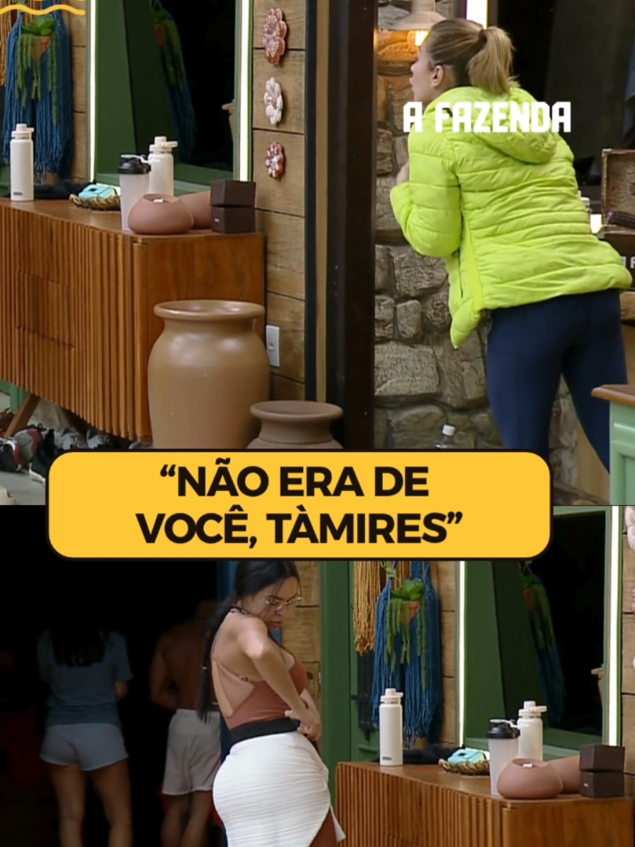 PEGOU FOGO 🔥 Tàmires e Maria protagonizaram uma briga logo de manhã 👀 Tàmires achou que Maria estava fazendo brincadeiras sobre ela, enquanto Maria se defende dizendo que nunca foi sobre a peoa 😶‍🌫️ Estão do lado de qual peoa? Acesse RecordPlus.com para assistir à transmissão 24 horas de #AFazenda com seis sinais exclusivos 🔥
