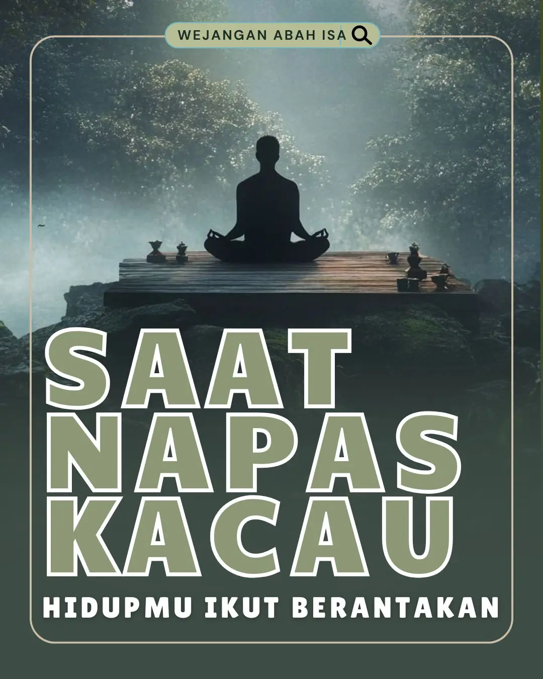 Kadang hidup terasa berat bukan karena masalahnya terlalu besar, tapi karena nafasku sendiri lupa pulang ke dalam. Saat pikiran berlari, saat emosi naik-turun, nafasku ikut terseret dan tubuh kehilangan arah. Tapi ada kabar baik, Nanda… Setiap helaan napas adalah pintu untuk kembali tenang. Di balik setiap tarikan napas yang pelan, ada ruang hening yang selalu menunggu kita: ruang di mana hati bisa berdiri lagi tanpa gemetar, ruang di mana jiwa merasa aman untuk kembali pulang. Ingat… Jika nafasku kembali lembut, hidupku ikut tertata. Karena rumah pertamaku bukan tempat tinggal, tapi dalam diriku sendiri. _Simpan carousel ini kalau suatu hari hatimu mulai riuh. Bagikan ke seseorang yang sedang belajar bernapas lagi. Dan kalau kamu siap, tulis di komentar: “Aku mau pulang ke diriku.”_ #wejanganabahisa #napas #kesadaran #sadardiridalamhidup #jalanpulang 