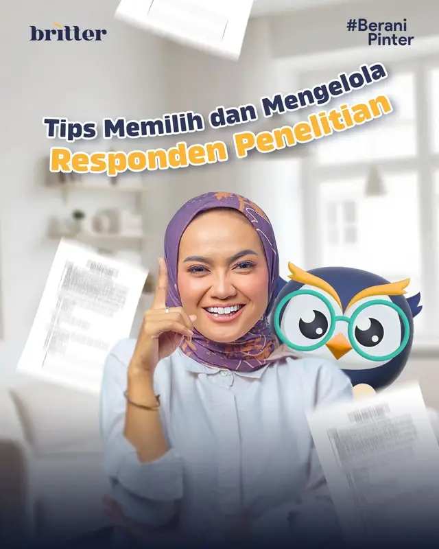 Memilih responden itu kunci akurasi penelitian. Pastikan mereka sesuai tujuan penelitian, punya kriteria yang jelas, relevan dengan topik, dan mudah dijangkau. Semakin tepat respondennya, semakin kuat hasil analisismu✨ [NOVEMBER ACADEMIC DEAL] Optimalkan Penelitian Anda, Saatnya Olah Data Lebih Efisien dengan Diskon Hingga 50%  ✅ SmartPLS  ✅ SPSS  ✅ JASP & JAMOVI  ✅ E-Views  ✅ STATA  ✅ LISREL  Syarat & Ketentuan: 1️⃣Promo berlaku hingga 30 November 2025  2️⃣Berlaku untuk layanan olah data akademik (skripsi, tesis, disertasi, penelitian ilmiah). 3️⃣Diskon maksimal 50% diberikan berdasarkan jenis analisis dan jumlah variabel. 4️⃣Waktu pengerjaan disesuaikan dengan tingkat kompleksitas data (estimasi 5–14 hari kerja). 5️⃣Promo tidak berlaku untuk revisi besar atau permintaan metode tambahan di luar kesepakatan awal.  6️⃣Promo tidak dapat digabung dengan promo lain.  Analisis Data Lebih Mudah, Hasil Lebih Terpercaya Percayakan proses statistik Anda pada tim profesional Britter #Britter #NovemberPromo #JasaOlahData #AnalisisDataMudah #OlahDataPenelitian