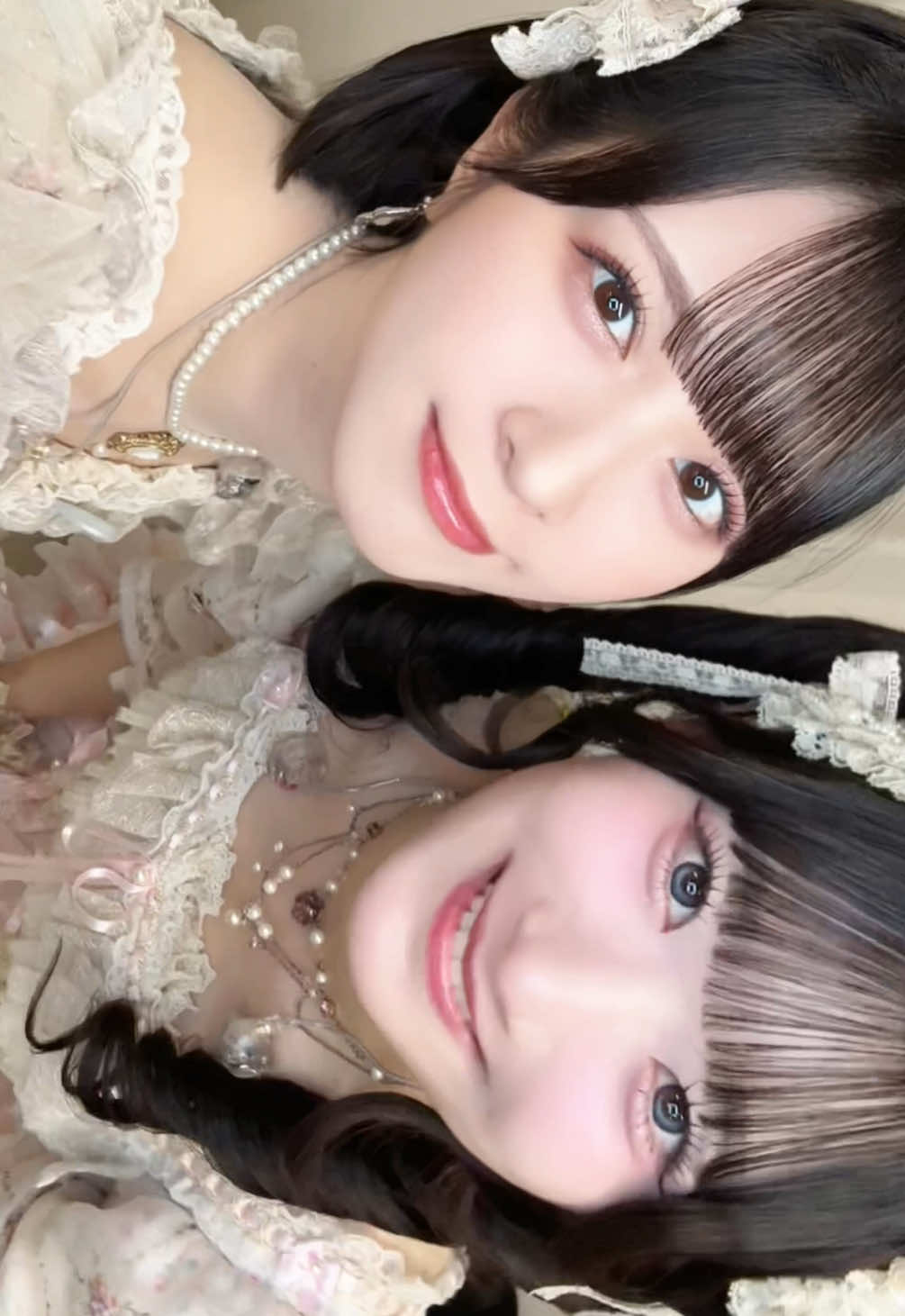 「#ラブソングに襲われる 」 びーうぃずみーver.💘⟡.⋆ #イコールラブ #イコラブ #齋藤樹愛羅 🩷(@齋藤樹愛羅 ) #佐々木舞香 🤍